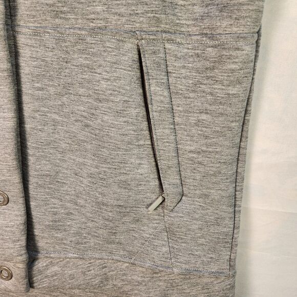 The North Face Jacket Womens Medium Gray Snap Hoodie - Picture 8 of 13
